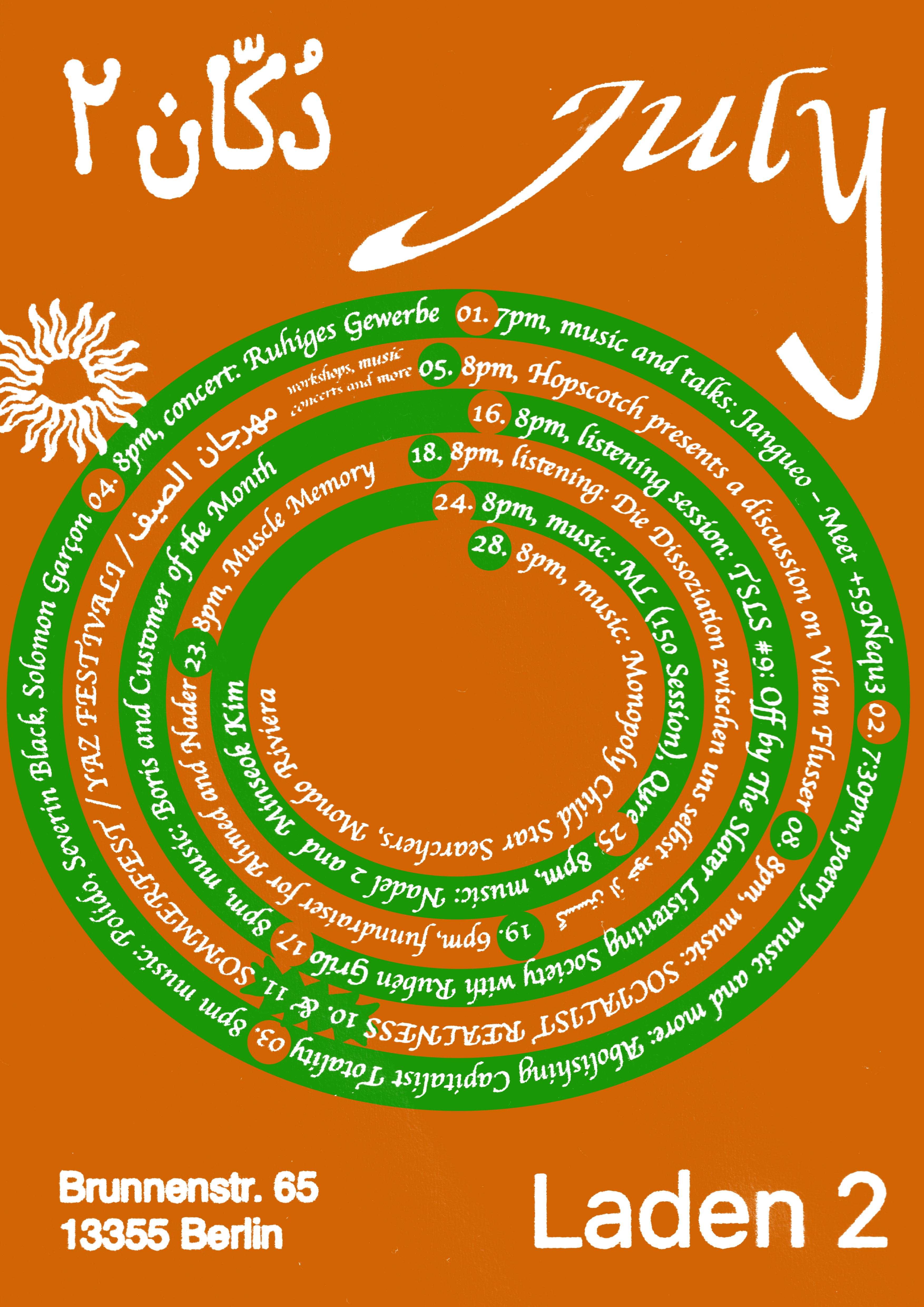 Laden 2 July Program 2026 &mdash; Page 1